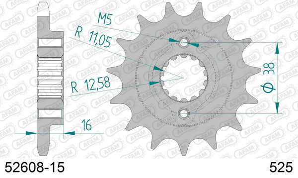 Pignone AFAM 52608-15 passo 525