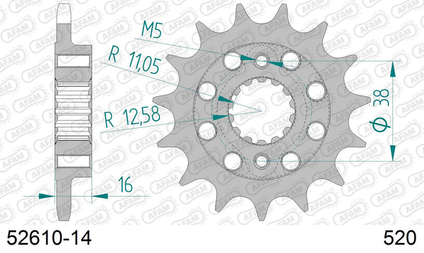 Pignone AFAM 52610-14 passo 520