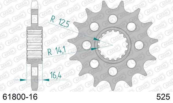 Pignone AFAM 61800-16 passo 525