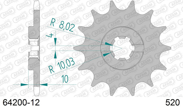 Pignone AFAM 64200-12 passo 520