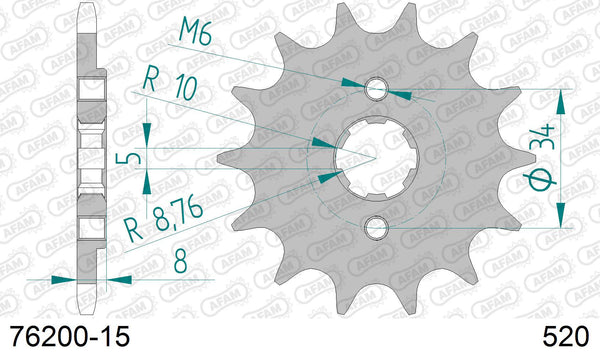 Pignone AFAM 76200-15 passo 520