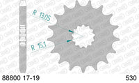 Pignone AFAM 88800NR-19 Passo 530 Con Gomma Antirumore
