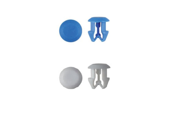 Bottone di Fissaggio Targa - Blu/Bianco