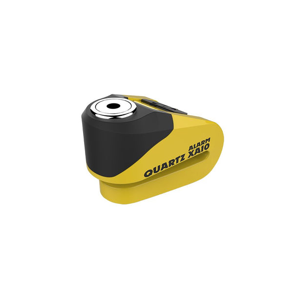 Lucchetto bloccadisco sonoro QUARTZ XA10 diametro perno 10 giallo/nero