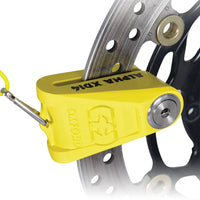 Lucchetto bloccadisco ALPHA XD14 diametro perno 14mm giallo