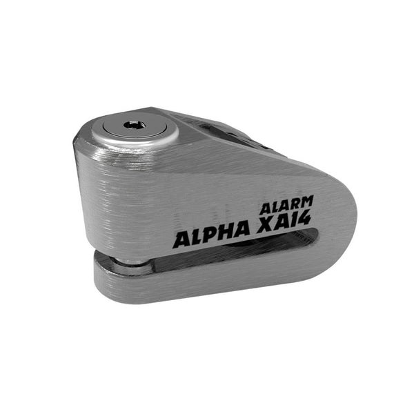 Lucchetto bloccadisco ALPHA XA14 con allarme, Ø 14mm - argento/nero