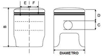 Pistone PROX TM EN 450 F. Anni 2003/2008