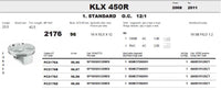 Pistone KAWASAKI KLX 450R ANNI 2008/11 - FORGED METEOR