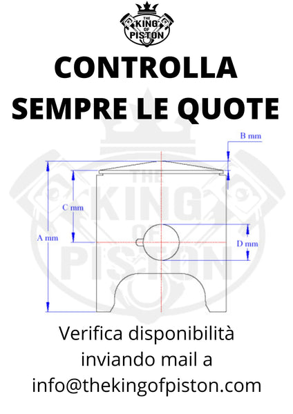 Pistone Parilla 100 Go-Kart Saetta