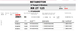 Pistone Beta 125 rr - Meteor