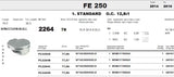 Pistone HUSQVARNA FE 250- Anni  2014/16 - FORGED METEOR