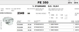 Pistone HUSQVARNA FE 350- Anni  2014/16 - FORGED METEOR