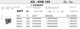 Pistone KAWASAKI KX - KXE 125 ANNI 03/08 - METEOR