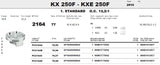 Pistone KAWASAKI KX 250F - KXE 250F ANNI 2010 - FORGED METEOR