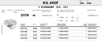 Pistone KAWASAKI KX 450F ANNI 2006/08 - FORGED METEOR