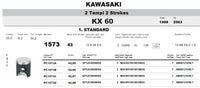 Pistone KAWASAKI KX 60 ANNI 98/03 - METEOR