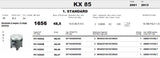 Pistone KAWASAKI KX 85 ANNI 01/13 - METEOR