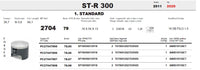 Pistone  Sherco ST-R 300. Meteor
